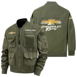 Chevrolet Racing Exclusive Logo Jacket x Baseball Collar Style Multiple Pockets Men Hiking Outdoor Jacket Custom Name HIHI180325Y40JCXCHR