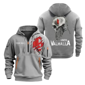 Hero Half Zip Hoodie, Sports Hooded Multi-Pockets, Custom Name TN060325Y25QZ2HCT2ERO