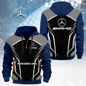 Mercedes-AMG Half Zip Hoodie Custom Your Name