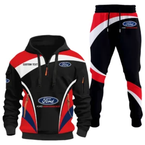 Ford Performance Half Zip Hoodie x Long Pants Set Customize Name