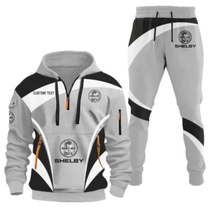 Shelby Half Zip Hoodie x Long Pants Set Customize Name