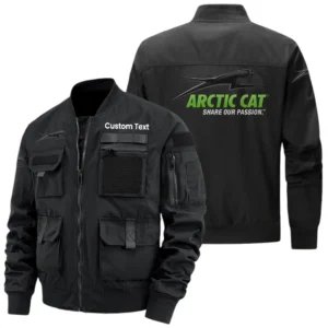 Arctic Cat Exclusive Logo Jacket x Baseball Collar Style Multiple Pockets Men’s Hiking Outdoor Jacket Custom Name HIHI140325Y40JCXARC
