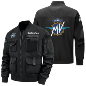 MV Agusta Exclusive Logo Jacket x Baseball Collar Style Multiple Pockets Men’s Hiking Outdoor Jacket Custom Name HIHI180325Y40JCXMVA