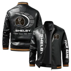 Vintage Shelby Jacket Classic Ribbed Collar and Striped Cuffs Customize Name