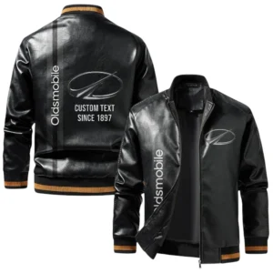 Vintage Oldsmobile Exclusive Logo Jacket, Classic Ribbed Collar and Striped Cuffs, Custom Name TN01042025Y12LJ93CT2OLD