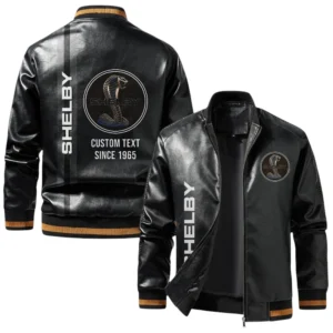Vintage Shelby Jacket Classic Ribbed Collar and Striped Cuffs Custom Name