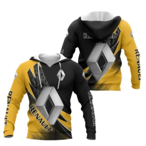 Renault Limited 2025 Pullover Hoodie All Over Print Gift For Cars Fans, Custom Name HG260425Y2PH3DCT1REN