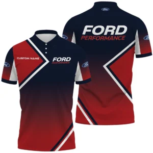 Ford Performance Racing Polo Shirt All Over Print Gift For Sports Fans Customize Name