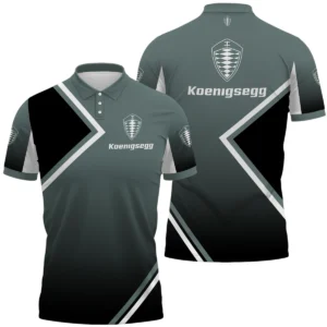 Koenigsegg Polo Shirt All Over Print Gift For Sports Fans, Custom Name HIHI110425Y3PLKOE
