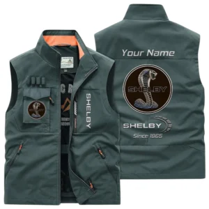 Shelby Multi Pocket Vest Sleeveless Men Outdoor Vest Lightweight Personalize Name