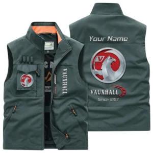 Vauxhall Multi Pocket Vest Sleeveless Men Outdoor Vest Lightweight Custom Name TN170425Y39MPVCT1VLL