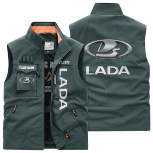 Lada Multi Pocket Vest Sleeveless Men Outdoor Vest Lightweight Custom Name TN170425Y39MPVCT2LAD