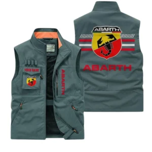 Abarth Multi Pocket Vest Sleeveless Men Outdoor Vest Lightweight Custom Name TN190425Y39MPVCT1ABA