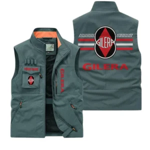 Gilera Multi Pocket Vest Sleeveless Men Outdoor Vest Lightweight Custom Name For Fans TN190425Y39MPVCT1GIL