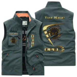 Opel Multi Pocket Vest Sleeveless Men Outdoor Vest Lightweight Custom Name For Fans TN230425Y39MPVCT1OPE
