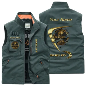 Shelby Multi Pocket Vest Sleeveless Men Outdoor Vest Lightweight Customize Name