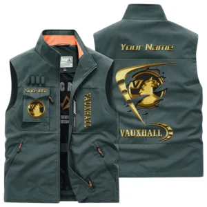 Vauxhall Multi Pocket Vest Sleeveless Men Outdoor Vest Lightweight Custom Name TN230425Y39MPVCT1VLL