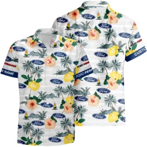 Ford Performance Racing Hawaiian Shirt x Beach Shorts Full Set Limited All Over Print Custom Name