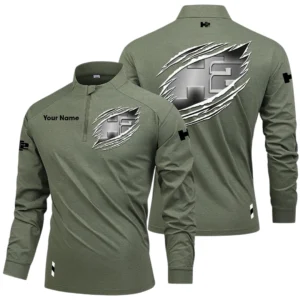 Hummer H2 Long Sleeve Shirt, Stand Collar Quarter Zip-up Custom Name HIDI100525Y49LMT05H2H