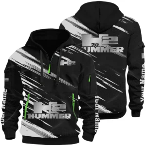 Hummer H2 Half Zip Hoodie All Over Prints, Multi-Pockets Custom Name HIHI130625Y26QZ3HH2H