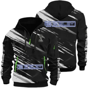 Shelby Half Zip Hoodie All Over Prints Multi-Pockets Customize Name