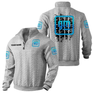 General Motors Quarter Zip Sweatshirt Stand Collar Gift For Fan Custom Name