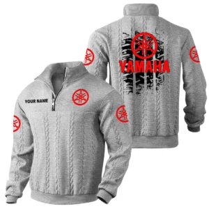 Yamaha Motor Quarter Zip Sweatshirt Stand Collar Gift For Fan Personalize Text