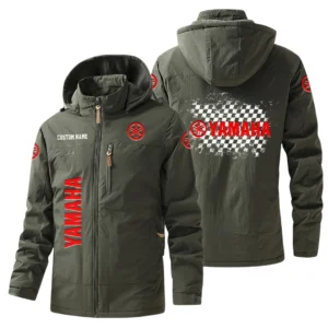 Yamaha Windbreaker Jacket Hooded Warm Lining Waterproof Customize Text