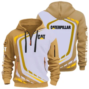Caterpillar Half Zip Hoodie All Over Prints Multi-Pockets Personalize Name