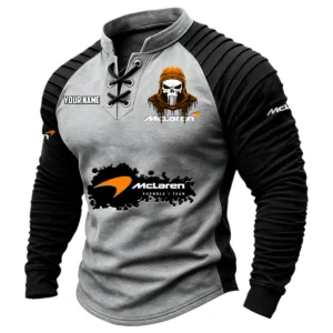 McLaren Racing Limited Vintage Lace-Up Long Sleeve Shirt Custom Text