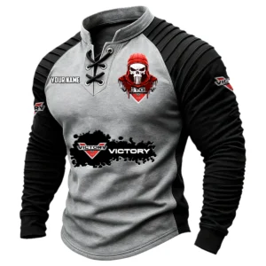 Victory Motorcycles Vintage Lace-Up Long Sleeve Shirt Custom Text