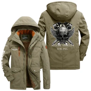 Aston Martin Racing Windproof Jacket Heavy Duty Fleece Lined Hooded Coat Custom Your Name