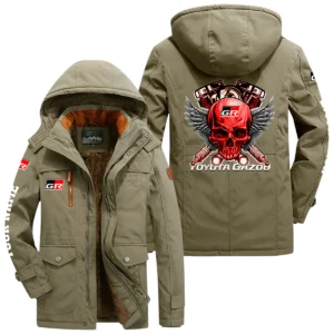 Toyota Gazoo Racing Windproof Jacket Heavy Duty Fleece Lined Hooded Coat Custom Your Name