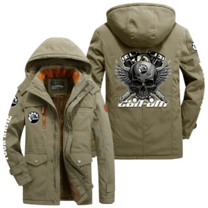 Can Am BRP Windproof Jacket Heavy Duty Fleece Lined Hooded Coat Custom Your Name