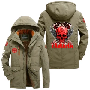 Yamaha Windproof Jacket Heavy Duty Fleece Lined Hooded Coat Customize Name