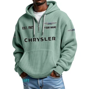 Chrysler Quarter-Zip Waffle Hoodie Custom Your Name