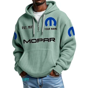 Mopar Quarter-Zip Waffle Hoodie Custom Your Name