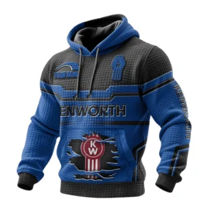 Kenworth Waffle Pullover Hoodie 3D Custom Your Name