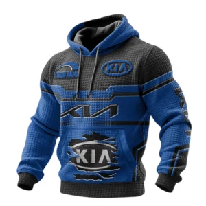 KIA Waffle Pullover Hoodie 3D Custom Your Name