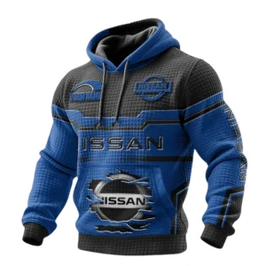 Nissan Waffle Pullover Hoodie 3D Custom Your Name