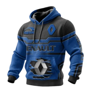 Renault Waffle Pullover Hoodie 3D Custom Your Name
