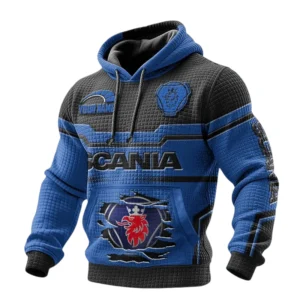 Scania Men's Waffle Pullover Hoodie Personalize Text