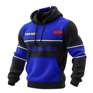 Komatsu Waffle Pullover Hoodie 3D Customize Your Name