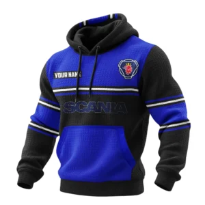 Scania Men's Waffle Pullover Hoodie Personalize Name
