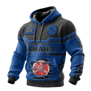 Yamaha Motor Men's Waffle Pullover Hoodie Personalize Name