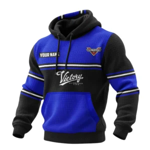 Victory Motorcycles Waffle Pullover Hoodie 3D Customize Your Name