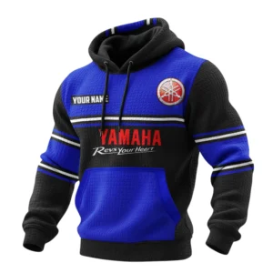 Yamaha Motor Men's Waffle Pullover Hoodie Personalize Name