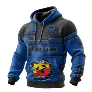 Abarth Waffle Pullover Hoodie 3D Custom Your Name