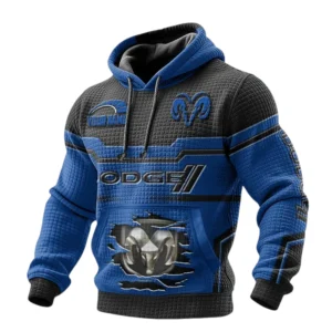 Dodge Waffle Pullover Hoodie 3D Custom Your Name
