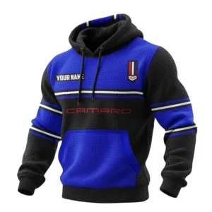 Chevrolet Camaro Waffle Pullover Hoodie 3D Customize Your Name